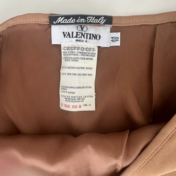 Valentino Miss V Pencil Skirt 28'' Minimalist Old Money Quiet Luxury Made Italy - Picture 6 of 8